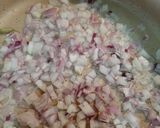 صورة لخطوة 3 من وصفة صنية الباذنجان 🍆 والبطاطس 🥔 بالدجاج المفروم