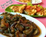 Foto langkah ke 4 dari resep Tumis Terong Ikan Asin.