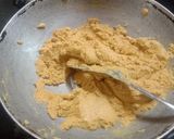 A picture of step 2 of Besan ladoo.