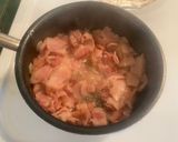 A picture of step 2 of Potato soup. 🙂 (hart made). 🙂.