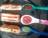 A picture of step 6 of Paneer Peri peri sandwich.
