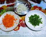 A picture of step 2 of Healthy tricolor vegetable salad with Indian National Flag Tirang.