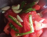 A picture of step 3 of Kadai Paneer.