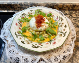 Foto del paso 12 de la receta: Ensalada de burrata y rúcula, tartar de tomate y crujiente de jamón