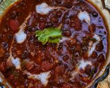 A picture of step 8 of Dal Makhani.