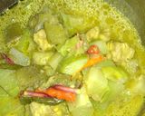Foto langkah ke 5 dari resep Lodeh labu mix kecombrang.