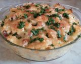 Sonkás-kolbászos-sajtos tészta recept fázis 14 fotója