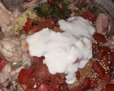 A picture of step 3 of Chicken khra masala koyla karahi.