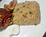 A picture of step 5 of Peppered Ram meat and jallof rice.