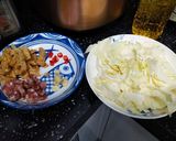 豆皮香腸炒高麗菜的食譜步驟1照片