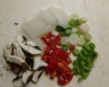 Foto del paso 1 de la receta: Salsa de vegetales con fideos tirabuzón