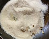A picture of step 2 of Mohan Bhog.