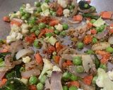 A picture of step 2 of Veggies loaded Rava Upma.