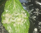 A picture of step 4 of Palak rolls.