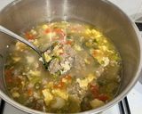 Foto langkah ke 3 dari resep Holly's Fav: Sup daging cincang telur untuk mie/misua ala dada tastes.