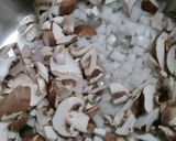 A picture of step 1 of Easy mushroom soup.