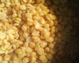 A picture of step 2 of Chana dal chat.