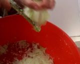 A picture of step 2 of Veg n chick roll.