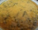 A picture of step 4 of Dal Palak.