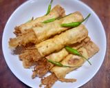 Foto langkah ke 7 dari resep Enoki chicken roll.