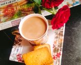 A picture of step 3 of Masala TEA / masala chai.