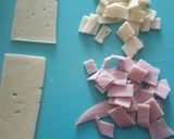 Foto del paso 1 de la receta: Omelette de jamón y queso
