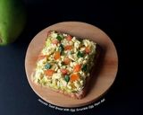 Foto langkah ke 4 dari resep Avocado Toast Bread Scrambled Egg (Menu Diet 350 Kalori).