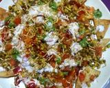 A picture of step 2 of Papri chaat.
