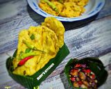 Foto langkah ke 8 dari resep Takir persegi panjang.