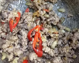 Foto langkah ke 2 dari resep Tumis Buncis Daging Cincang.
