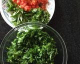A picture of step 2 of Spinach Moong Dal Tadka (No onions and No garlic) Recipe.