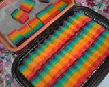 Foto langkah ke 5 dari resep STEAM RAINBOW CAKE.