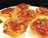 A picture of step 9 of Easy Chicken Bread Rose.
