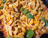 Foto del paso 5 de la receta: Pasta cremosa con langostinos