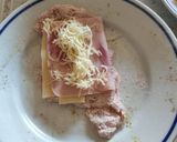 2013. Dupla sajttal sonkával töltött kirántott karaj recept fázis 3 fotója