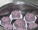 Foto langkah ke 6 dari resep Bakpao Ubi Ungu isi Unti Kelapa Putih.