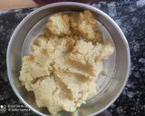 A picture of step 2 of Peanut Coconut Burfi.