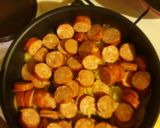 Une image de l'étape 1 de Saucisse de Montbeliard embeurré de chou et champignons farcis.