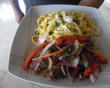 Foto del paso 6 de la receta: Fetuccinis en salsa huancaina con lomo de res | Estilo James Salaz
