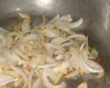 A picture of step 2 of Fried rice with shashlik masala.
