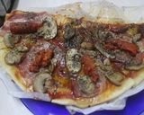 Foto del paso 8 de la receta Pizza de Beicon, Chorizo y Champiñones