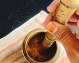 A picture of step 1 of Masala TEA / masala chai.