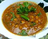 A picture of step 4 of Methi Chole Masala.