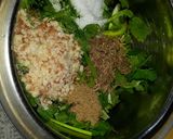 A picture of step 1 of Mint capsicum sandwich chutney.