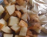 A picture of step 1 of Fried garlic mayo potato.
