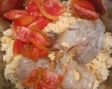 Foto langkah ke 3 dari resep Pepes udang tahu kelapa.