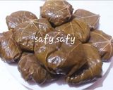 A picture of step 2 of Stuffed Grape Leaves with Kofta.