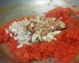 A picture of step 4 of Carrot Ladoos.