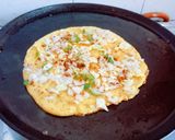 A picture of step 3 of High protein nutritious stuffed moong dal wrap.