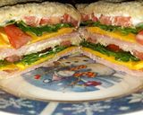 A picture of step 1 of Delicous Triple Decker Ham Sandwich.